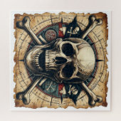 スカル・クロスボーンズ帆船2 ジグソーパズル (横)