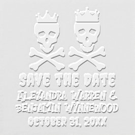 スカル&クロスボーンズ王冠カップル日付を保存