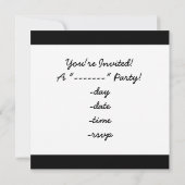 スカル&クロスボーンズ – ジョリーロジャー 招待状 (裏面)