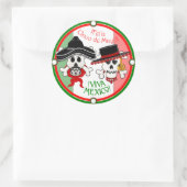 スカル&クロスボーンズCinco de Mayoステッカー ラウンドシール (バッグ)