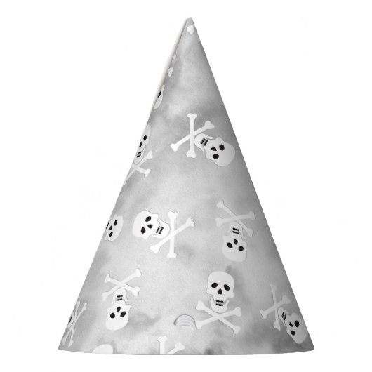 スカル&クロスボーンハローウィンパーティハット パーティーハット (左)