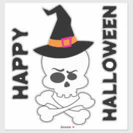 スカル、クロスボーン、ウィッチハット シール