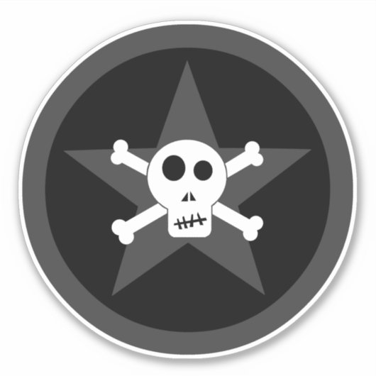 スカル&クロスボーン シール (正面)