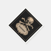 スカル&クロスボーン スタンダードカクテルナプキン (角)