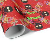 スカル、クロス骨とダンサー – ハッピーバースデー! ラッピングペーパー (ロールコーナー)