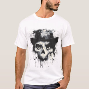 「スカル」グラフィックT型 Tシャツ