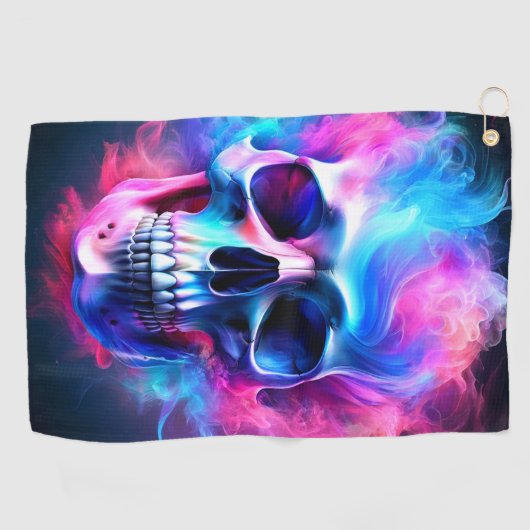 スカル ゴルフタオル (横)