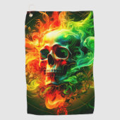 スカル ゴルフタオル (正面)