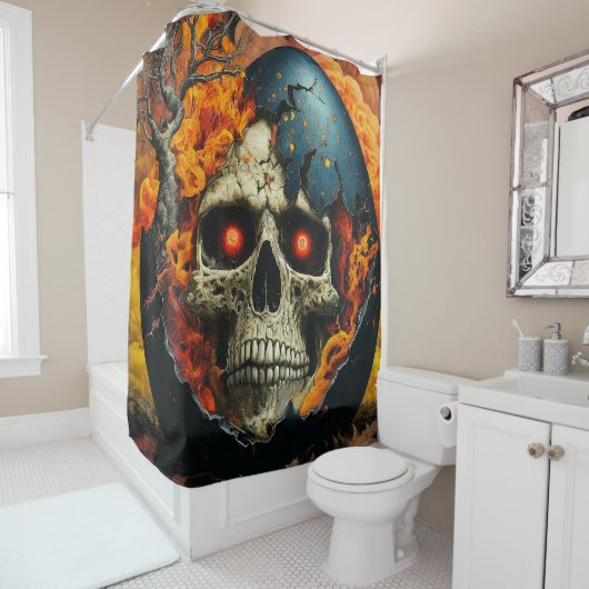 スカル シャワーカーテン (インサイチュ)