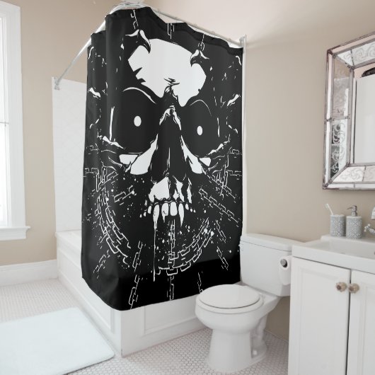 スカル シャワーカーテン (インサイチュ)