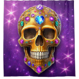 スカル シャワーカーテン