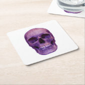 スカル スクエアペーパーコースター (アングル)