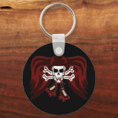 スカル・スケート キーホルダー (正面)