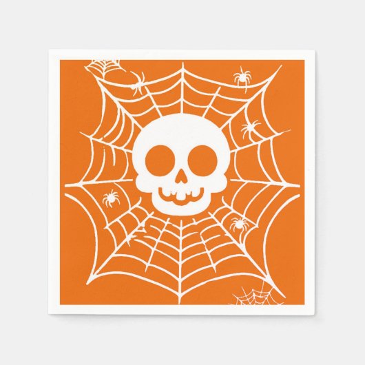 スカル スタンダードカクテルナプキン (正面)