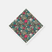 スカル スタンダードカクテルナプキン (角)