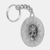 スカル&スターI キーホルダー (正面左)