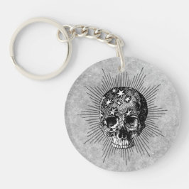 スカル&スターI キーホルダー