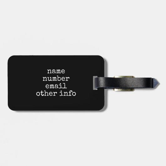 スカル&スターIII ラゲッジタグ (裏面横)