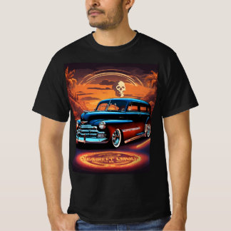 スカル&スチール： 1947シボレーFleetmaster Tシャツ