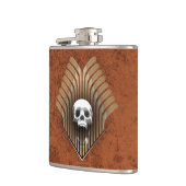 スカル&スティック（ホッケー） フラスク (左)