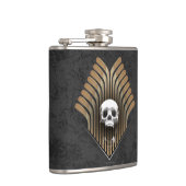 スカル&スティック（ホッケー） フラスク (右)