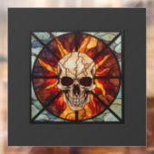 スカル、ステンドグラス、炎 ウィンドウサイン (シート2)