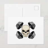 スカル・ストリードトレーニング用ダンベル ポストカード (正面/裏面)