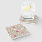 スカル ストーンコースター (横)