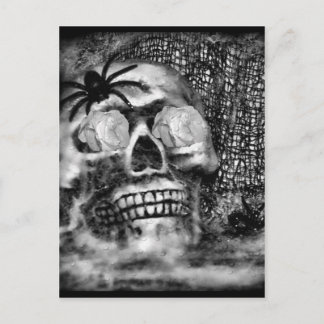 スカル – スパイダーとバラ-2012 ポストカード