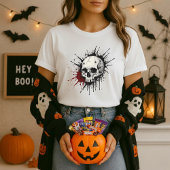 スカル スプラッシュ ハロウィン Tシャツ