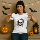 スカル スプラッシュ ハロウィン Tシャツ