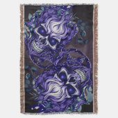 スカル スローブランケット (正面縦)