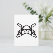 スカル&チェインソー ポストカード (スタンド正面)