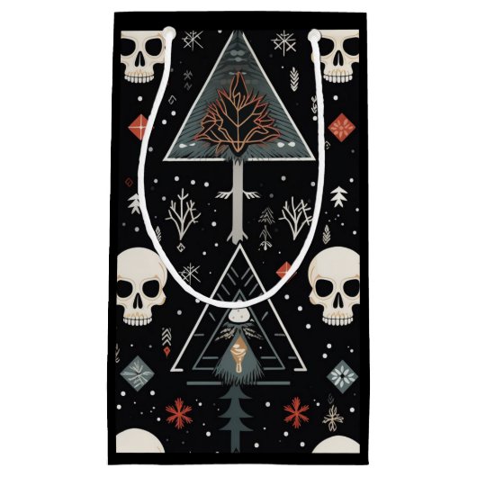 スカル&ツリー抱き枕 スモールペーパーバッグ (正面)