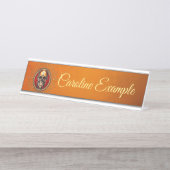 スカル デスクネームプレート (正面)