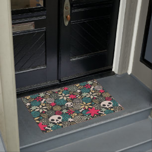 スカル ドアマット