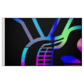 スカル，ネオン ファブリック (ファットクォーター)