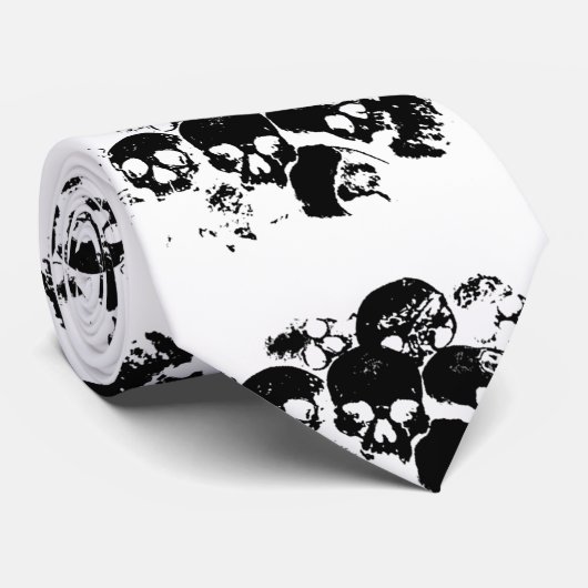 スカル ネクタイ (ロール)