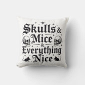 スカル&ネズミ&オールニース クッション (正面)