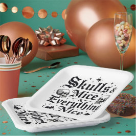 スカル&ネズミ&オールニース ペーパープレート