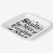 スカル&ネズミ&オールニース ペーパープレート (傾斜あり)