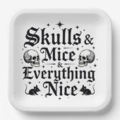スカル&ネズミ&オールニース ペーパープレート (正面)