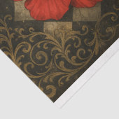 スカル&ハイビスカスエレガンスデクページ紙 薄葉紙 (詳細)