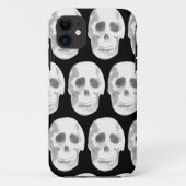 スカル ハロウィン ブラック&ホワイト Case-Mate iPhoneケース (裏面)