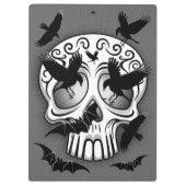 スカル ハロウィン 装飾的カラベラス クリップボード (裏面)