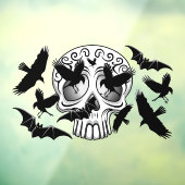 スカル ハロウィーン 装飾的カラベラ ウィンドウサイン (シート3)