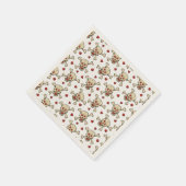 スカル(ハートパターン) スタンダードカクテルナプキン (角)