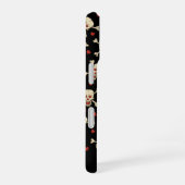 スカル(ハートパターン) iPhone 16ケース (右側面)