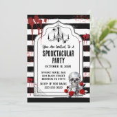 スカル&バラ招待状 招待状 (スタンド正面)