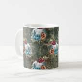 スカル(バラ花) コーヒーマグカップ (正面左)